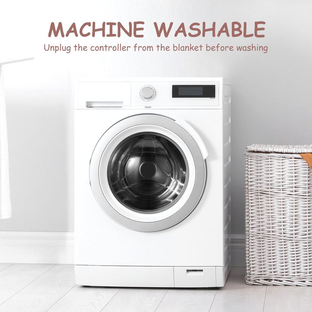 VELLUBAM Pink Bow Heated Blanket Full Size 72" x 84" - Ultra Soft Fast Heating Electric Blanket with 6 Heating Levels & 10 Hours Adjustable Timer, Heating Blanket for Sisters and ETL Certified