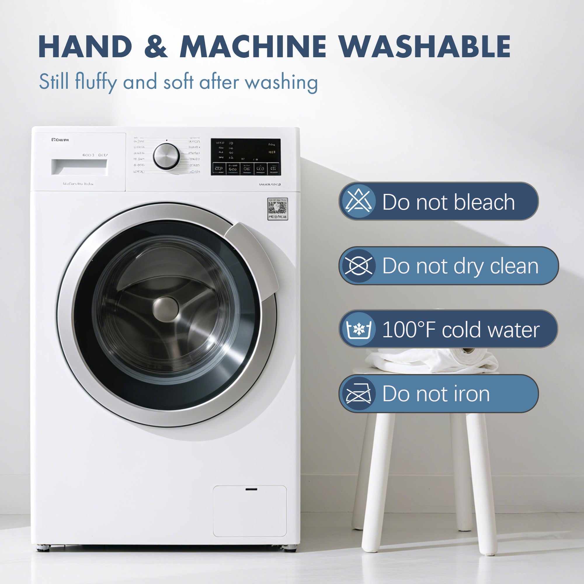 Queen Size Heated Blanket 84" x 90" - Flannel Sherpa Electric Blanket Queen with Dual Control, 5 Heating Levels & 10 Hours Auto Off, Heating Blanket with Overheat Protection for Home (Navy)